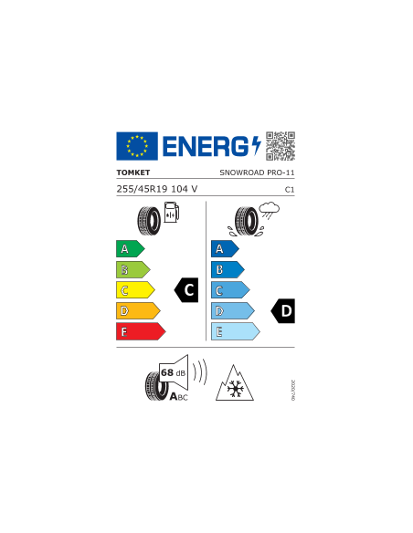 255/45 R19 104 V Tomket Snowroad Pro Xl Bsw M+s 3pmsf