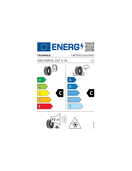 245/55 R19 107 V Triangle Pl02 (fs) M+s Xl 3pmsf (tl)
