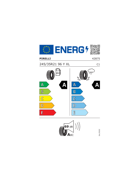 PZERO E PIRELLI 245 35 21 96 Y